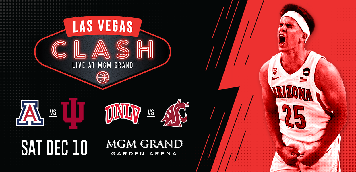 Las Vegas Clash featuring Arizona-Indiana & UNLV-Washington State on Dec.  10 at MGM Grand announced – bdG Sports